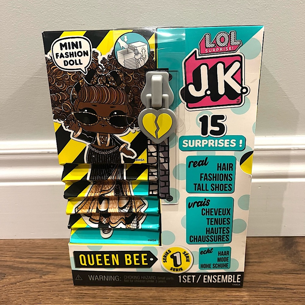 L.O.L Surprise! JK Queen Bee fashion doll with 15 surprises